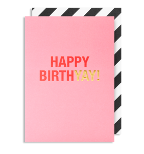 Lagom birthday pink happy birthyay funky quirky unusual modern cool card cards greetings greeting original classic wacky contemporary art illustration fun