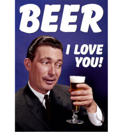 funky quirky unusual modern cool card cards greetings greeting original classic wacky contemporary art photographic fun vintage retro beer love retro funny dean-morris
