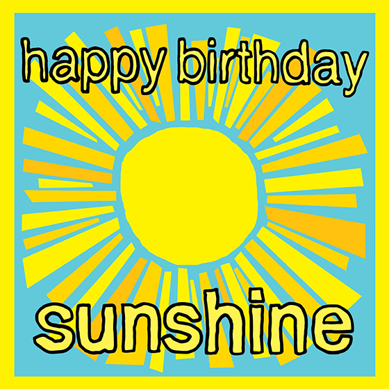 Happy Birthday Sunshine Clip Art
