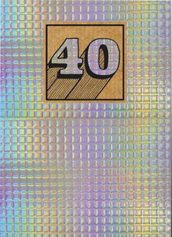 40 40th fortieth forty birthday shiny tiled the-art-group