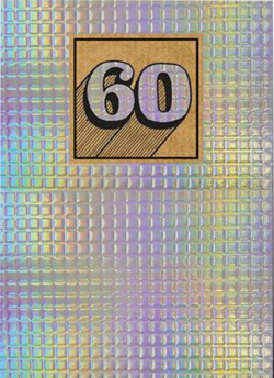 shiny foiled birthday 60 60th sixtieth sixty the-art-group funky quirky unusual modern cool card cards greetings greeting original classic wacky contemporary art illustration photographic