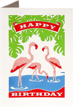 birthday flamingo Archivist-Cards