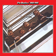 beatles 1962 1966 red album cover music hype-cards