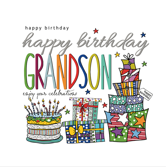 Happy Birthday Grandson Clip Art