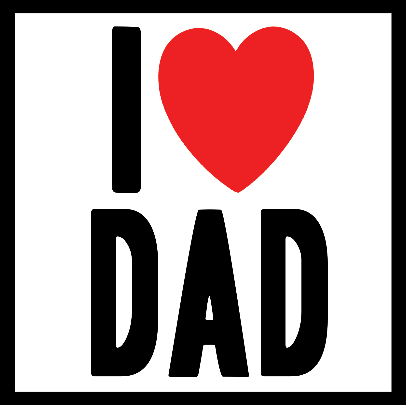 I heart Dad - Malarkey Cards