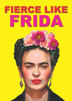 funky quirky unusual modern cool card cards greetings greeting original classic wacky contemporary art illustration photographic distinctive vintage retro toypincher frida-kahlo fierce frida
