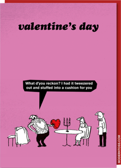funky quirky unusual modern cool card cards greetings greeting original classic wacky contemporary art illustration photographic distinctive vintage retro humourous funny rude modern-toss valentine valentine’s-day