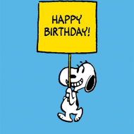Happy Birthday Snoopy Sign – Malarkey Cards