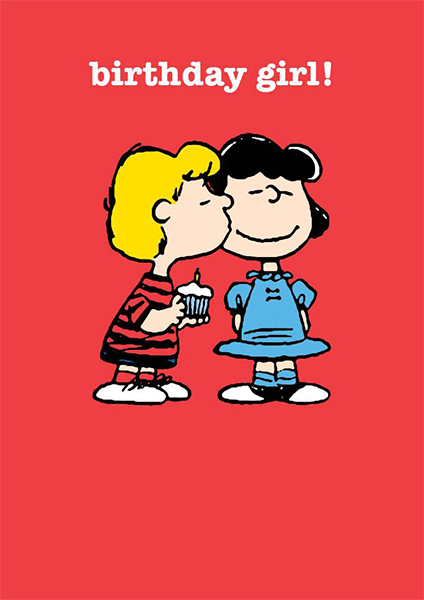 funky quirky unusual modern cool card cards greetings greeting original classic wacky contemporary art illustration photographic vintage retro kids tv Schulz peanuts Charlie Brown snoopy comic book cartoon hype birthday Lucy Schroeder