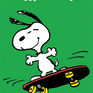 Happy Birthday Snoopy Skateboard – Malarkey Cards