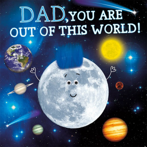 Malarkey Cards Brighton sell funky quirky unusual modern cool card cards greetings greeting original classic wacky contemporary art photographic birthday fun vintage retro 1973 father’s day dad daddy father fluff tracks googly eyes out of this world moon solar system planets