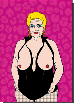Malarkey Cards Brighton sell funky quirky unusual modern cool original classic wacky contemporary art illustration photographic distinctive vintage retro funny rude humorous birthday seasonal greetings cards bite your granny Valentines Day saucy pat butcher eastenders