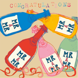 Malarkey Cards Brighton sell funky quirky unusual modern cool original classic wacky contemporary art illustration photographic distinctive vintage retro funny rude humorous birthday seasonal greetings cards poet and paintr wedding congratulations mr and mr champagne