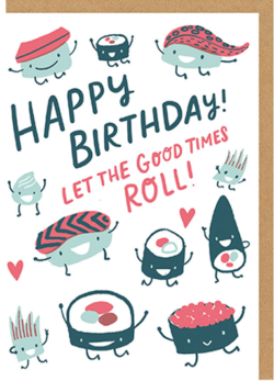 Malarkey Cards Brighton sell funky quirky unusual modern cool original classic wacky contemporary art illustration photographic distinctive vintage retro funny rude humorous birthday seasonal greetings cards Ohh Deer Hello!Lucky sushi let the good times roll