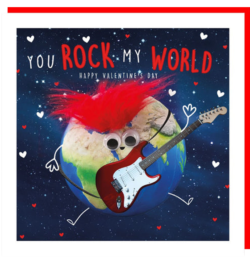 Malarkey Cards Brighton sell funky quirky unusual modern cool original classic wacky contemporary art illustration photographic distinctive vintage retro funny rude humorous birthday seasonal valentine’s day tracks rock my world guitar fluff