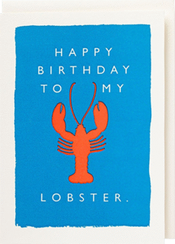 Malarkey Cards Brighton sell funky quirky unusual modern cool original classic wacky contemporary art illustration photographic distinctive vintage retro funny rude humorous birthday Archivist lobster