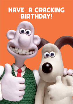 Malarkey Cards Brighton sell funky quirky unusual modern cool original classic wacky contemporary art illustration photographic distinctive vintage retro funny rude humorous birthday hype aardman Wallace and gromit cracking birthday