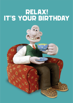 Malarkey Cards Brighton sell funky quirky unusual modern cool original classic wacky contemporary art illustration photographic distinctive vintage retro funny rude humorous birthday hype aardman Wallace and gromit relax